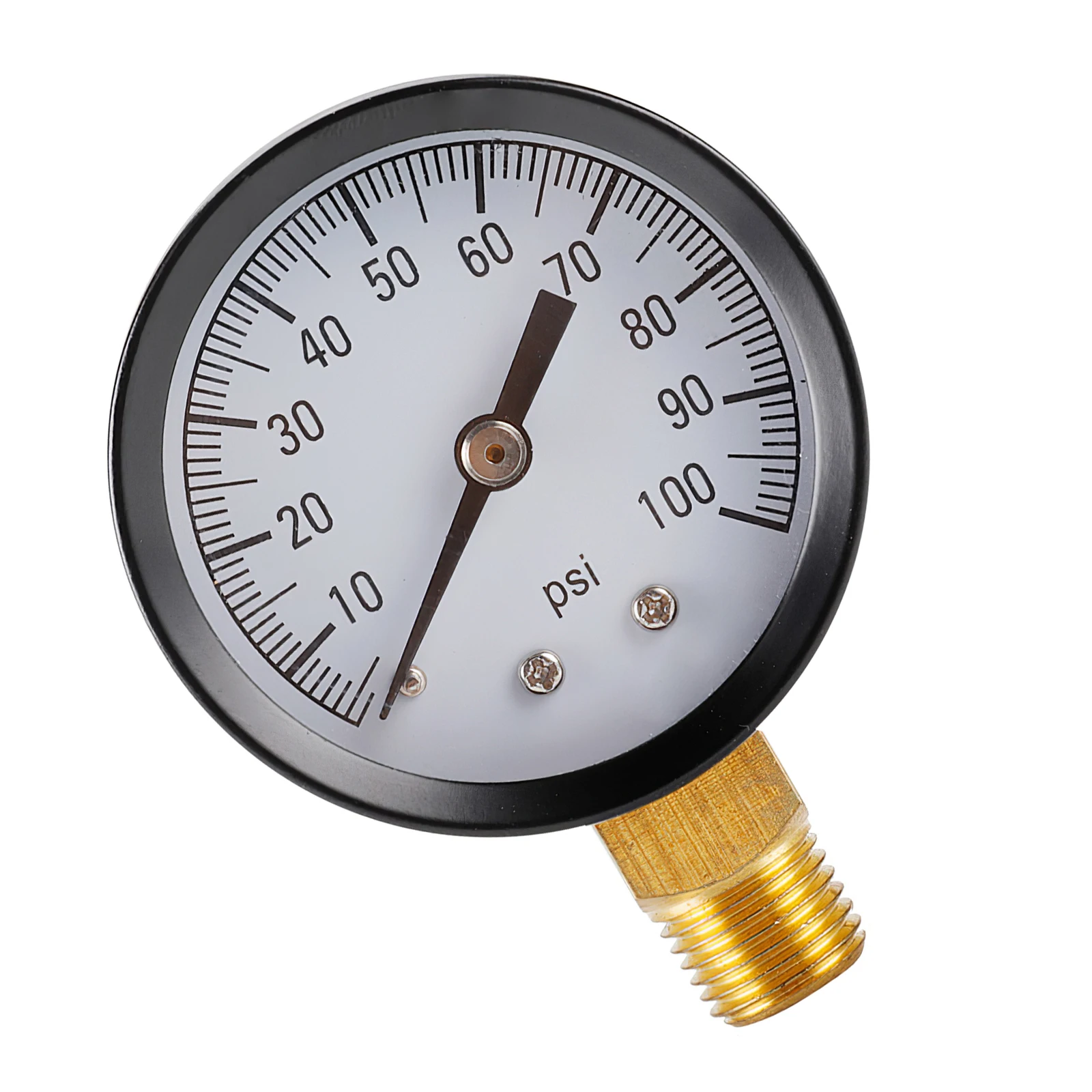 Air Pressure Gauge Water Pressure Gauge 0-100PSI 1/4 BSPT  Hydraulic Pressure 