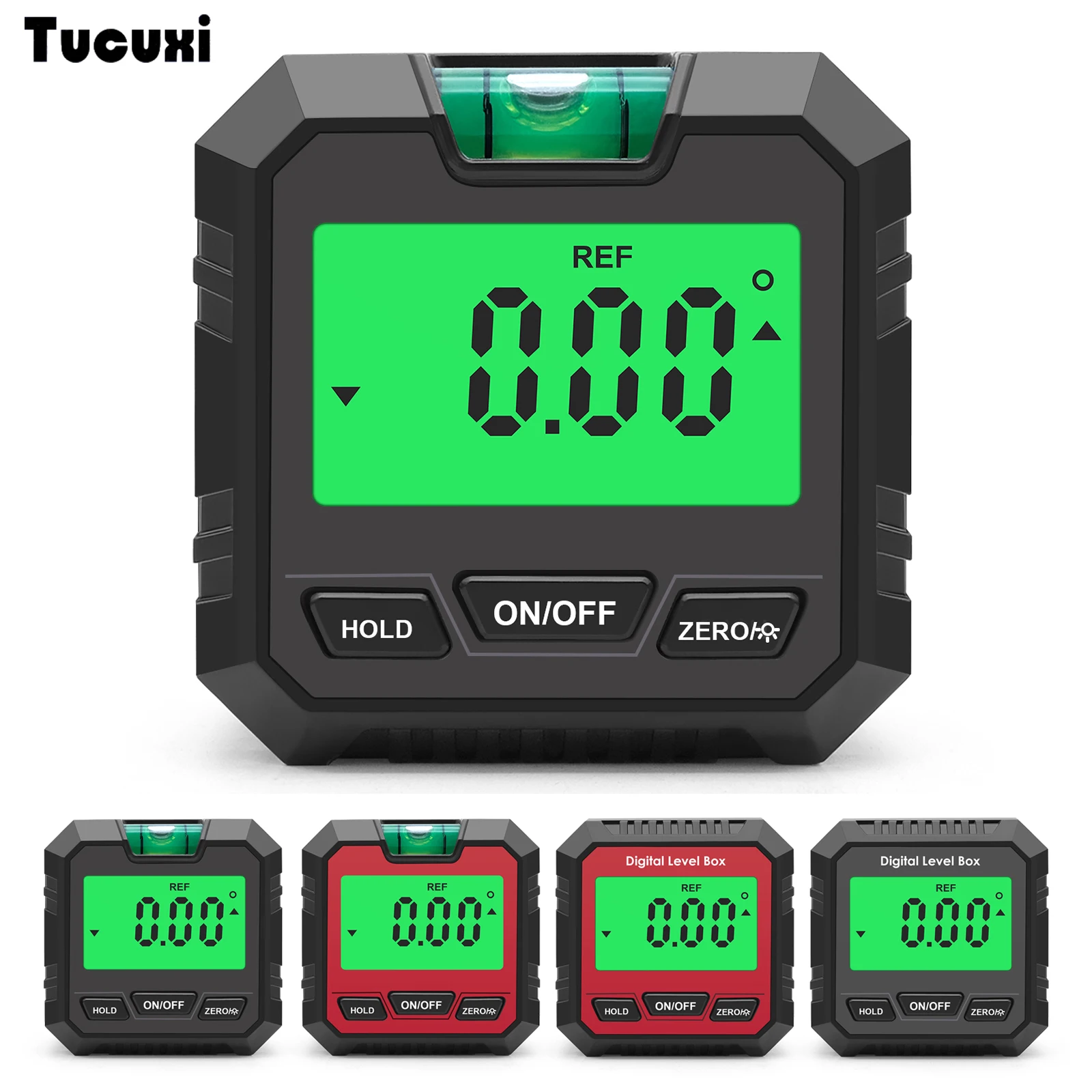 360 Degree Digital Angle Protractor Level Protractor Inclinometer Magnetic Base Digital Angle Gauge Level Tester Measuring Tools