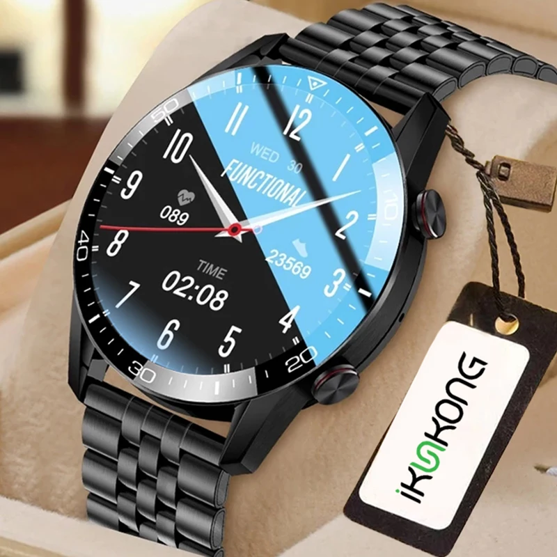 2021 New Smart Watch Men Full Touch Screen Sports Fitness Watch IP67 Waterproof Bluetooth For Android ios Luxury Smartwatch Mens