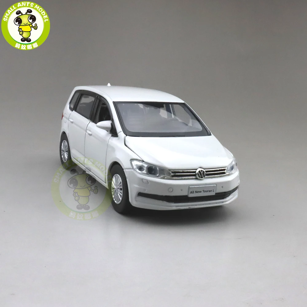  1/32 Jackiekim TOURAN MPV VAN Diecast Model CAR Toys kids Sound Light Pull Back Gifts