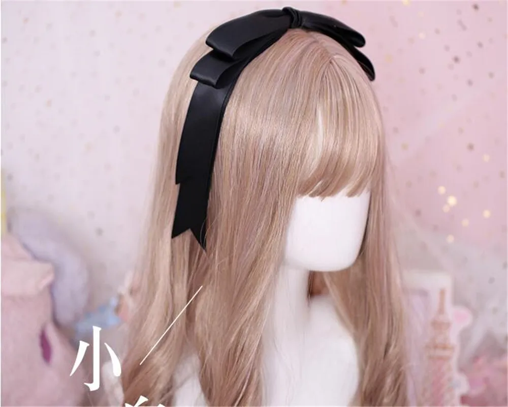 Bow Ribbon Hairpin Handmade Hair Accessories Lolita Cosplay Femal Sweet Headwear B551 anime hair accessories,game cosplay props