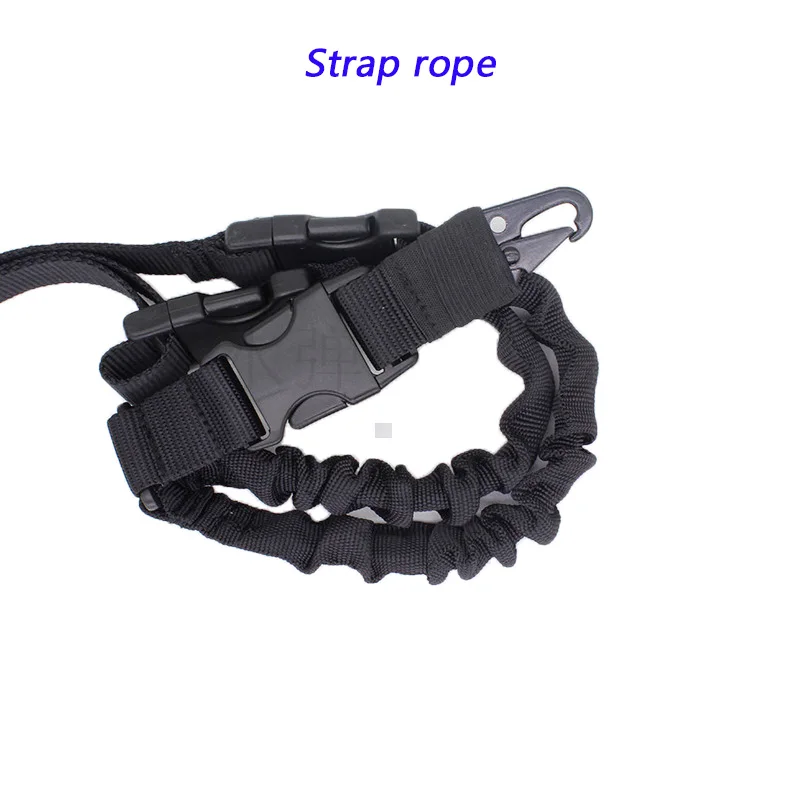 Открытый стрельба спортивный стандарт QD Слинг вращение Тактический одноточечный ремень веревка вращающаяся металлическая пряжка - Цвет: Black strap rope