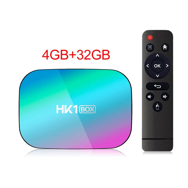 HK1 Смарт ТВ Box Android 9,0 Amlogic S905X3 двухъядерный процессор Wi-Fi 8K Bluetooth USB 3,0 Поддержка Netflix Youtube IPTV Set-top Box Media Player - Цвет: 4GB 32GB