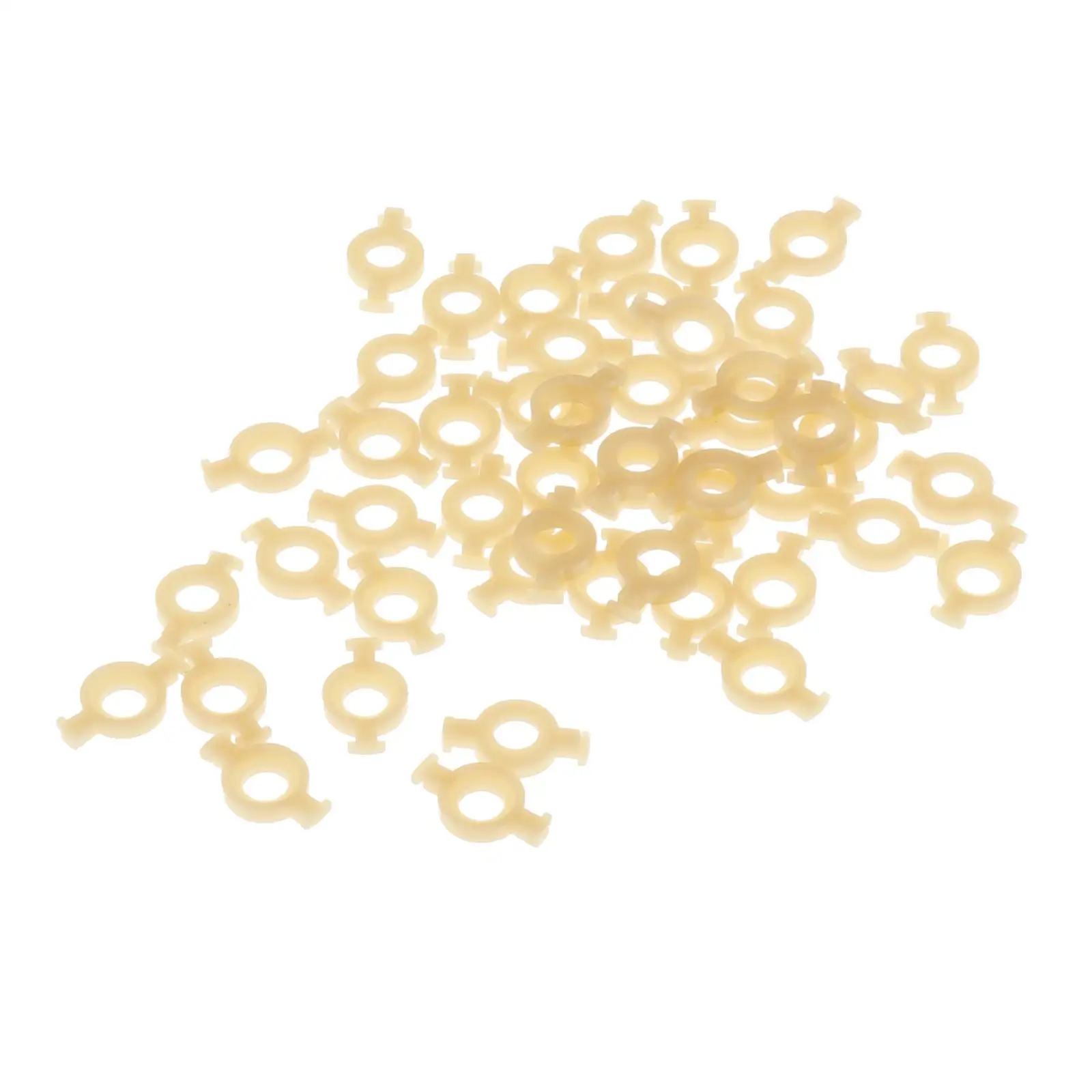 50 Pieces Plastic Trumpet Valve Guides Holder Clip for Repairing,Replacement Parts,Musical Instrument Accessory