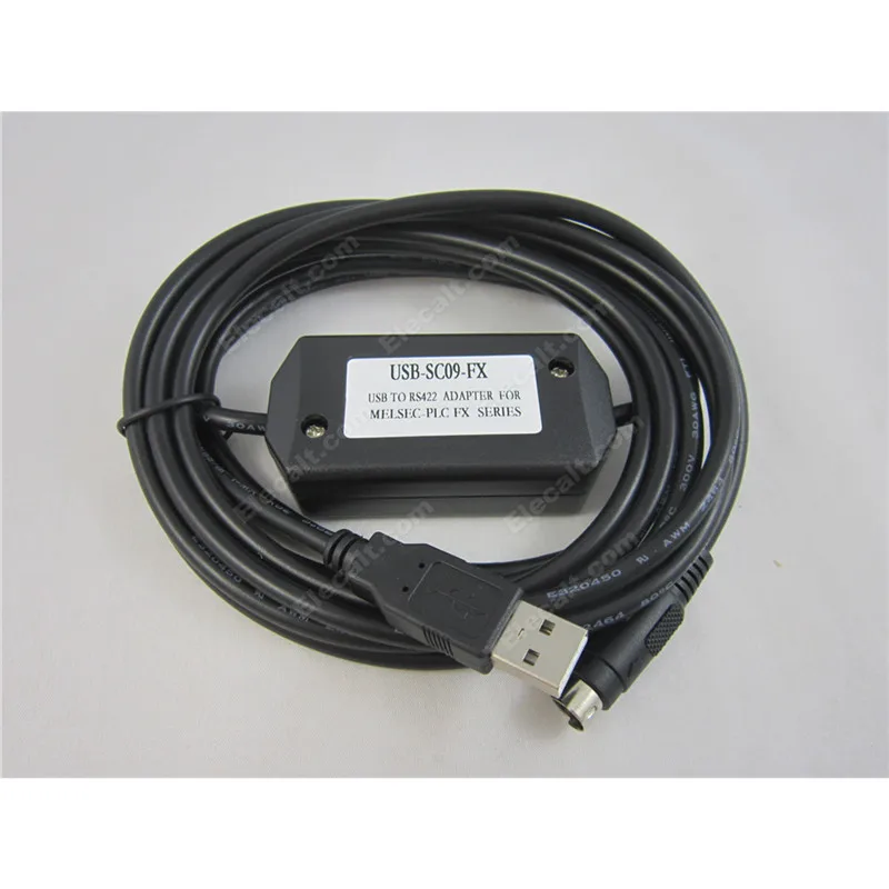 

USB-SC09-FX PLC Programming Cable USB/RS422 Download Cable For for Mitsubishi FX series Free Shipping