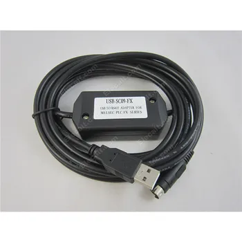 

USB-SC09-FX PLC Programming Cable USB/RS422 Download Cable For for Mitsubishi FX series Free Shipping