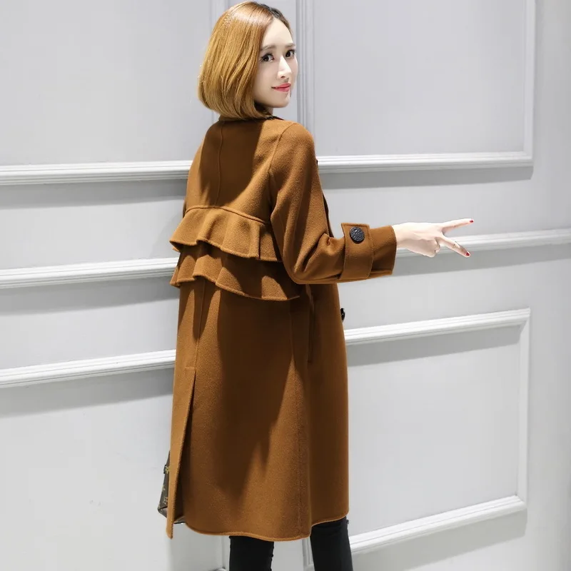 

Coat Wool 100% Female Korean Long Jacket 2020 Autumn Winter Jacket Women Double Side Woolen Coats Casaco Feminino MY4048 en s