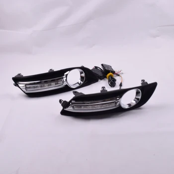 

For Nissan sentra Sylphy 2012~2015 LED DRL Daytime Running Lights Daylight yellow turn Signal lamp