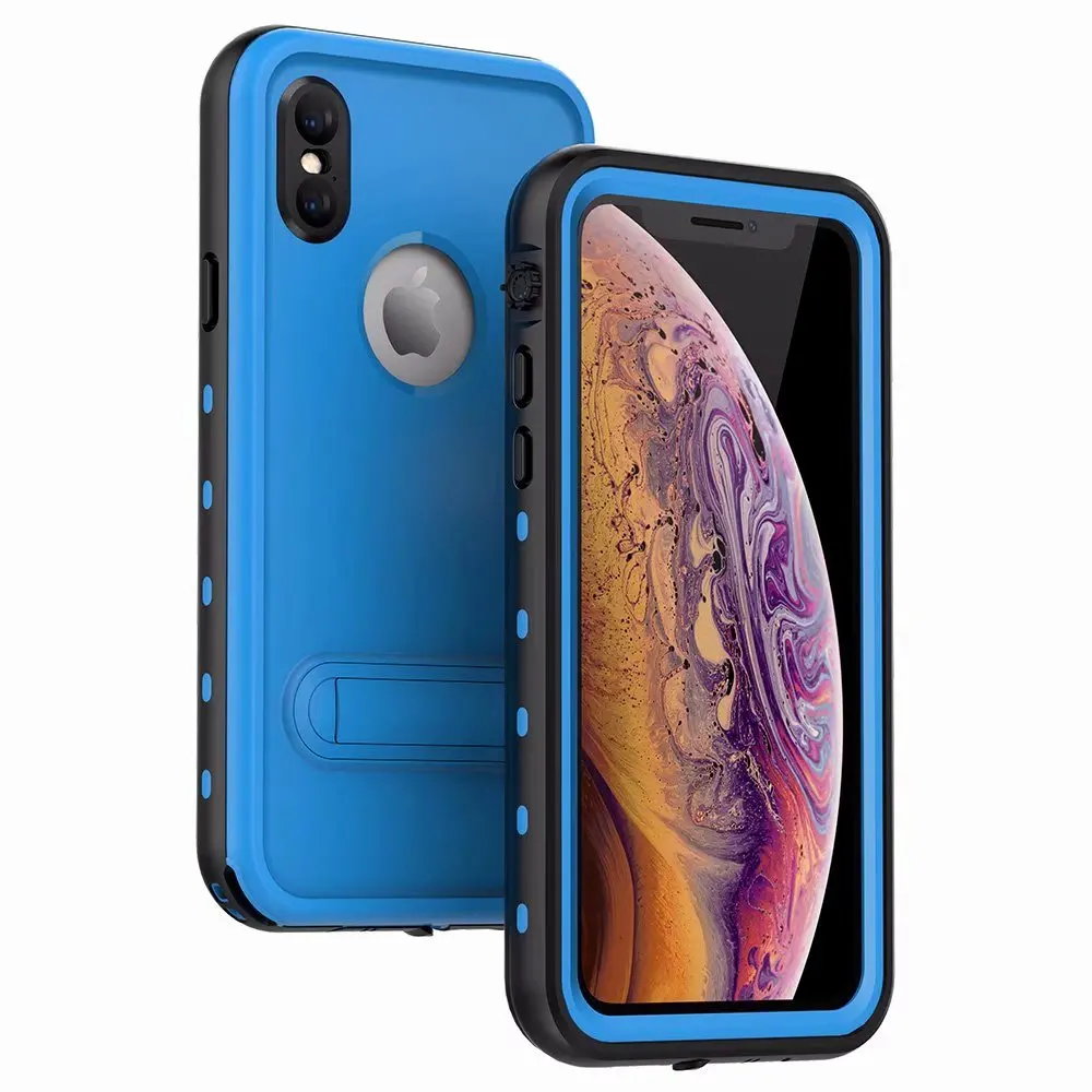 Для Apple iPhone XR XS Max чехол Red Pepper точка Стиль IP68 Водонепроницаемый для подводного плавания Чехол-Броня из ПК+ ТПУ чехол для iPhone X