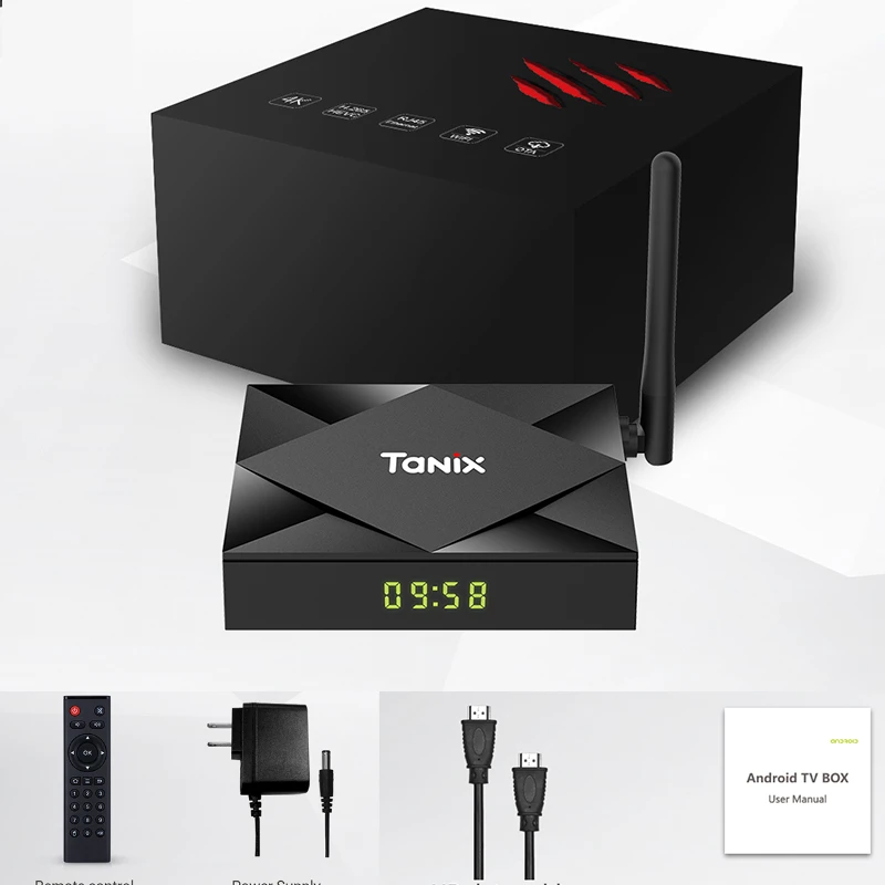 Tanix TX6S Tanix Android 10,0 TV Box Allwinner H616 4GB 64GB reproductor  multimedia GB WiFi bluetooth 8K decodificador para Asistente de  Google|Decodificadores| - AliExpress