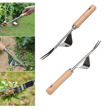 

New Multifunctional Stainless Steel Puller Weeding Tool Nursery Fork Sapling Transplant Shovel Seedling Transplanting Shovel