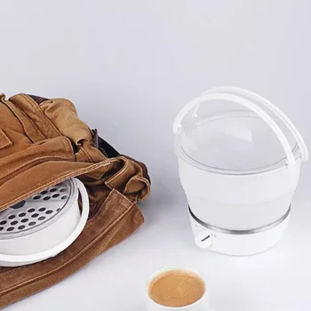 

Nathome Mini Portable Electric Hot Pot Folding Non-stick Pot Cooker Kettle for Outdoor Camping Cooking Tool