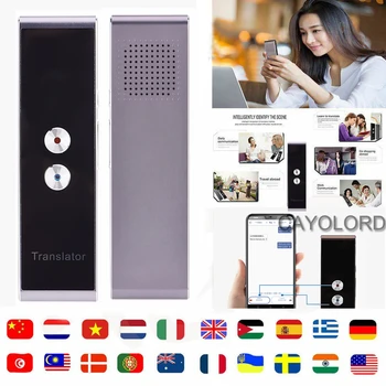 

Mini Smart Instant Voice Translator Pen 40+ Languages Speech Interactive Translation Tool Bluetooth Portable