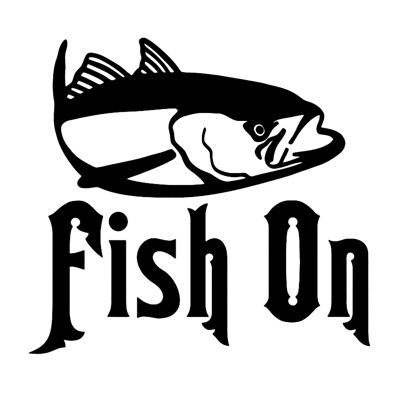

S51889 # Various Sizes/Colors Car Stickers Vinyl Decal Fish On Motorcycle Decorative Accessories Creative Laptop Helmet