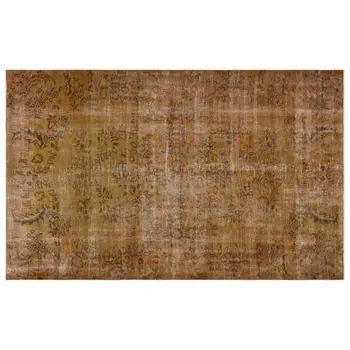 

Handmade Brown Vintage Overdyed Turkish Area Rug 174x271 Cm-5'9''X8'11''