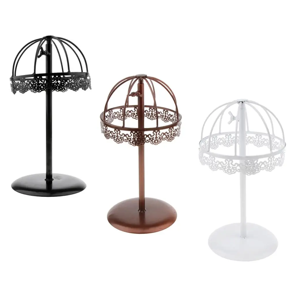 3pcs Free Standing Hat Display Holder Cap Storage Wig Dryer Stand Rack Shelf