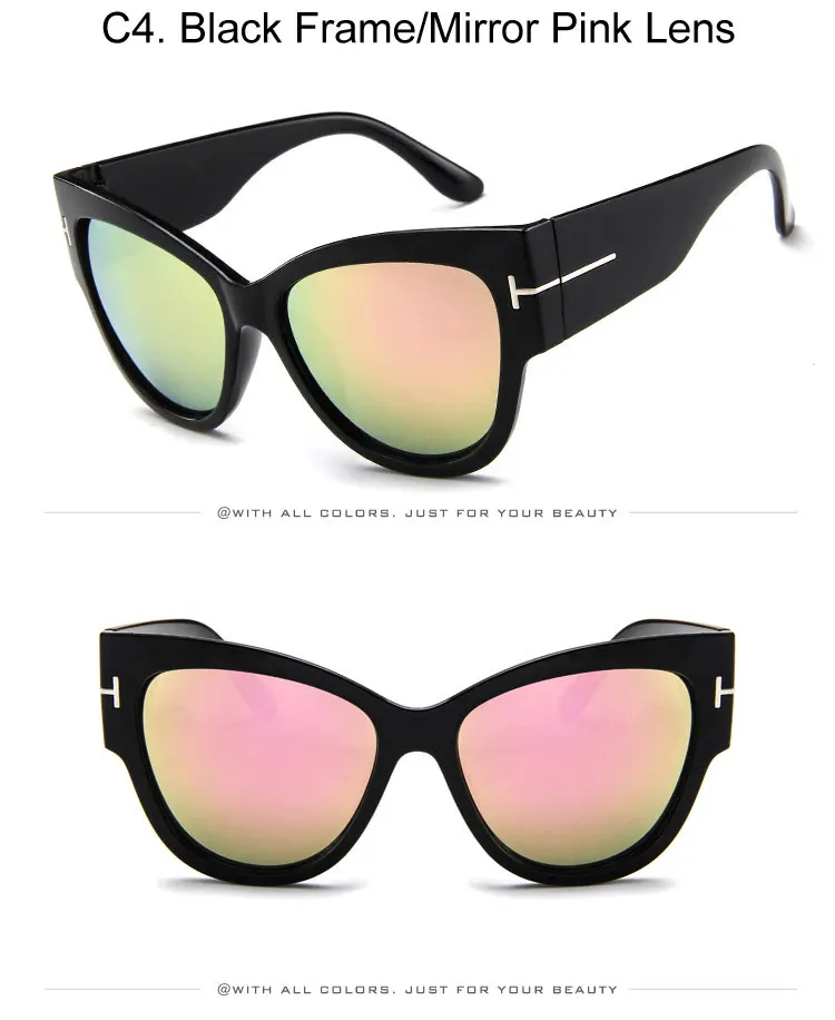 Винтаж большой кошачий глаз, солнцезащитные очки, Для женщин большие черные тёмные Очки стильные очки с градиентными линзами Роскошные Брендовые женские солнцезащитные очки UV400