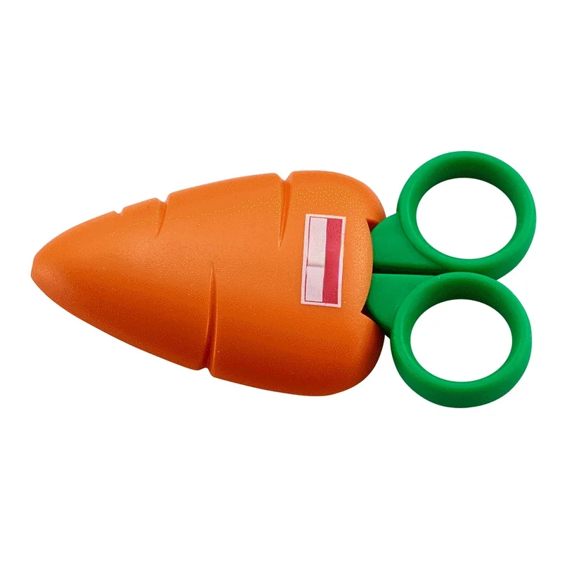 DELI Child Safety Scissors Kindergarten Round Head Small Plastic Paper  Scissors for Kids DIY School Stationery - AliExpress