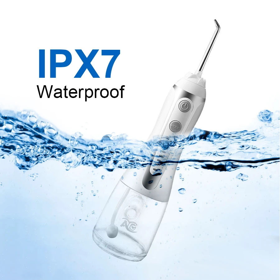 AG water flosser зубная струя воды 300 мл IPX7 водонепроницаемый очиститель зубов + 5