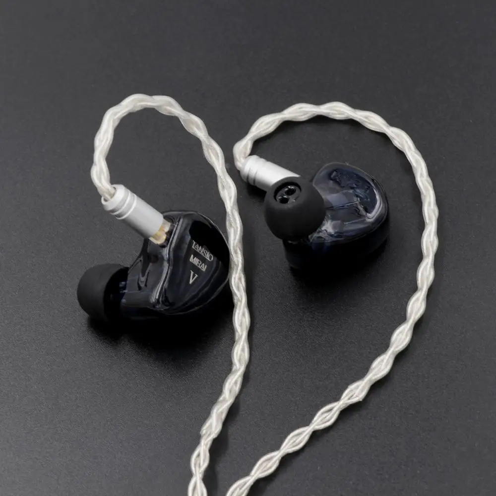 Наушники вкладыши TANSIO Mirai TSMR 5 5BA Knowles Driver HiFi со съемным кабелем 0 78 мм 2