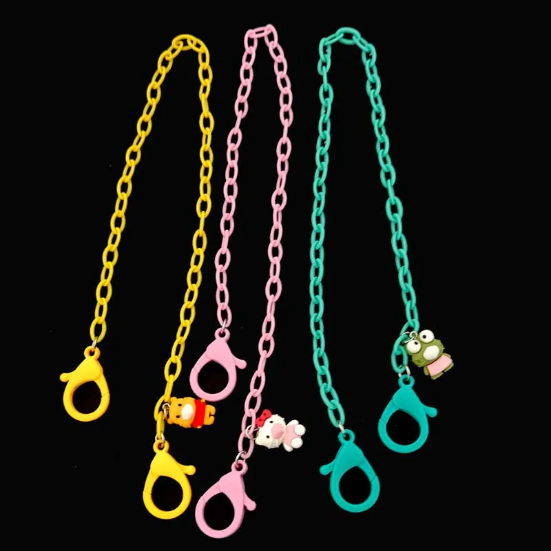 Cadena colgante para mascarilla de 58cm, máscara antideslizante antipérdida, soporte para mascarilla, cuello, color caramelo