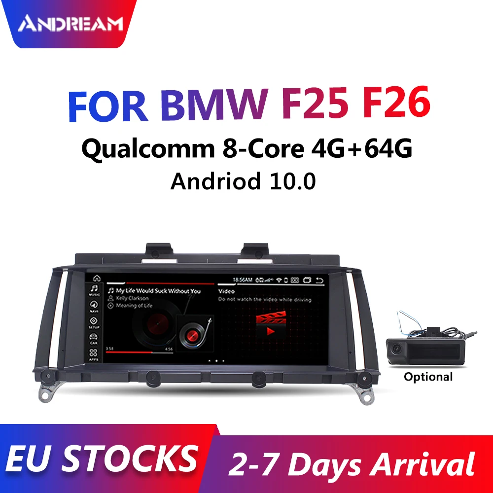 8 &quotQcta Core Android 10 4 + 64G Встроенный 4G LTE для BMW X3 F25 (2010 2016) X4 F26 (2014 оригинальная система