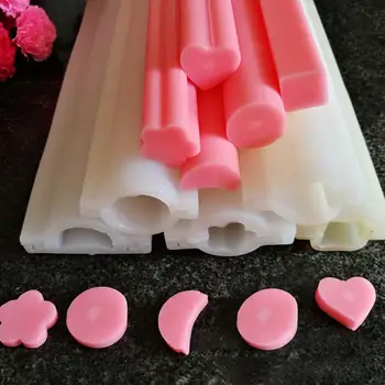 

HOT SALES! Dolphin Round Heart Shape Silicone Soap Mold Pipe Tube Handmade Cake Baking Tool Creative Handmade soap silicone mold