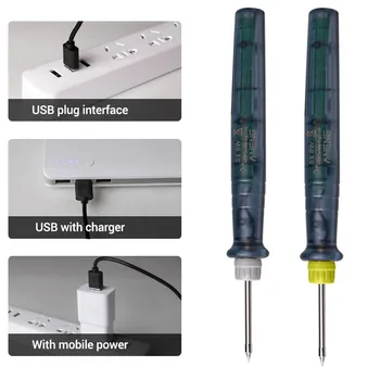

Electric Soldering Irons Kit Temperature Adjustable With Tin Soder Wire Welding Pen Welding Equipment