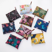 Большая сумка Экологичная многоразовая полиэфирная переносная сумка для хранения Складная сумка на плечо сумка для покупок в супермаркете