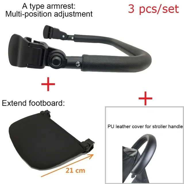 baby stroller accessories leather armrest and extend leg rest and handle protective cover for babyzen yoyo2 yoya yoyo 2 stroller strollers accessories aliexpress