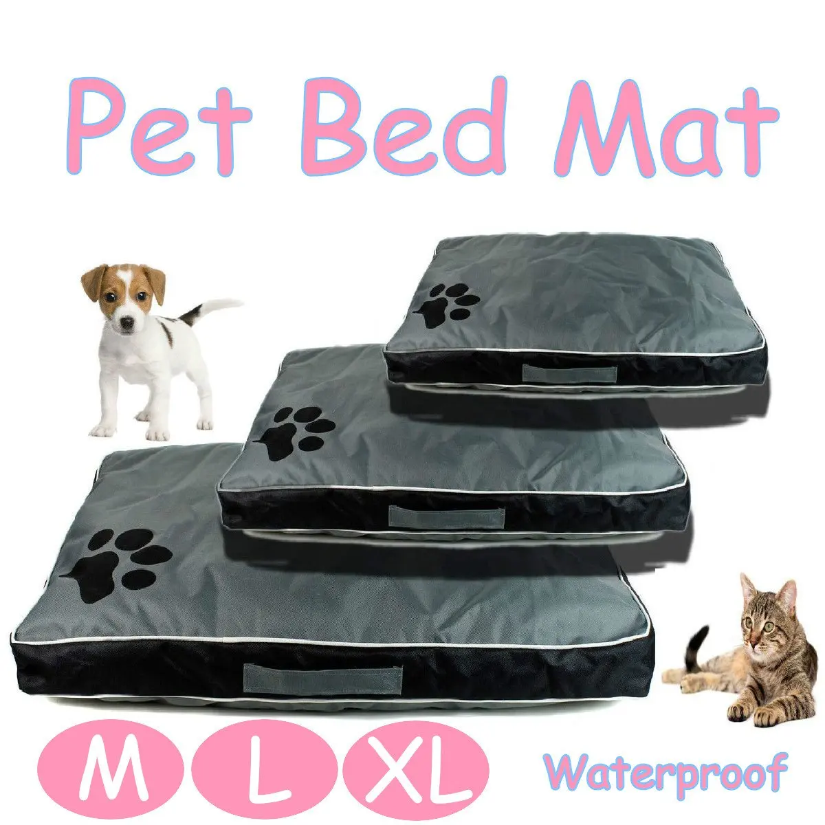 Pet Bed Mattress Dog Cat Cushion Waterproof Pad Soft Mat Removable Cover Pillow Kennel Dog Mat Pet Puppy Cushion House 3 Size Pet Bed Mattress Dog Cat Cushion Waterproof Pad Soft Mat Removable Cover Pillow Kennel Dog Mat Pet Puppy Cushion House 3 Size