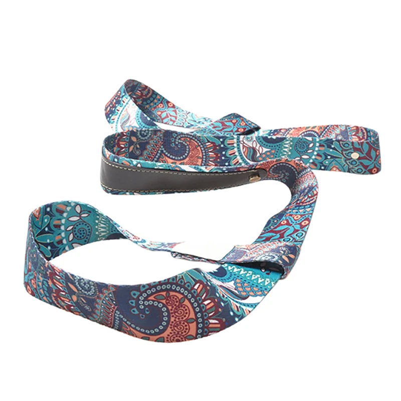 

Yoga Mat Strap Belt Adjustable Multi-Color Sling Carry Shoulder Elastic Exercise Stretch Fitness Polyester Cotton Leather Sports