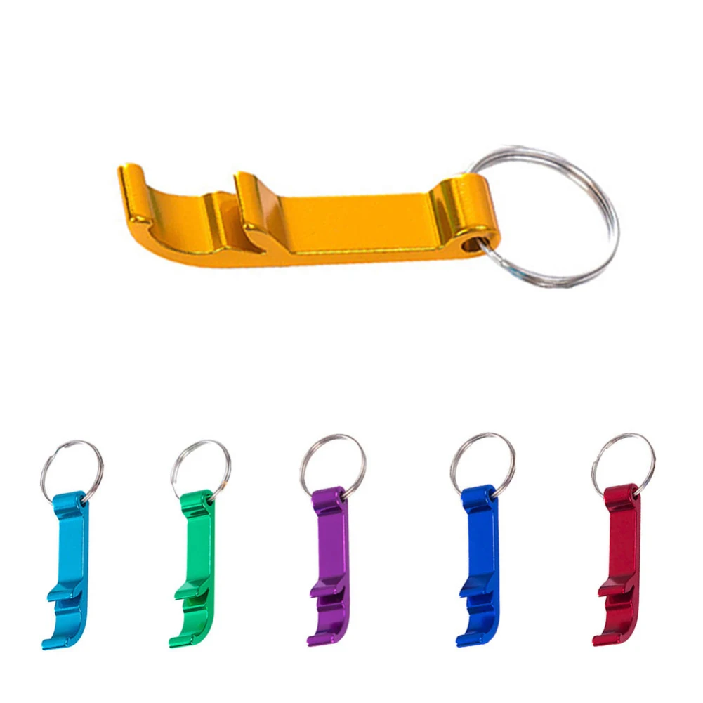 Portable Key Chain Bottle Opener Ring Keyring Keychain Metal Beer Bar Tool Mini Beer Bottle Opener Aluminum Alloy Kitchen