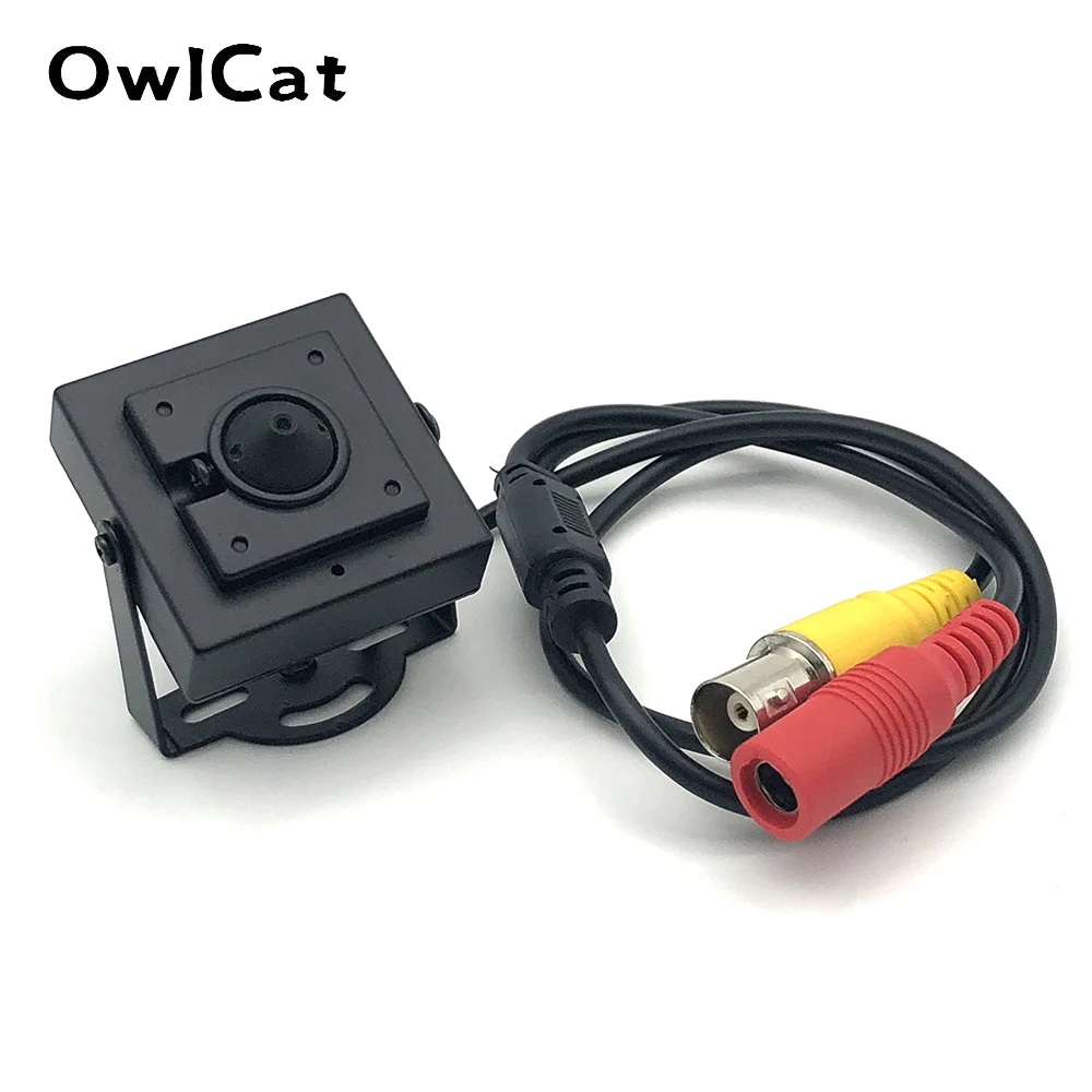 Мини камера видеонаблюдения OwlCat HD 1080P металлический корпус объектив 3 7 мм 2 МП 4