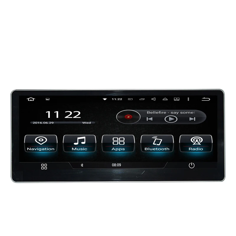 10 25 дюймов четырехъядерный Android 7 1 Автомобильный gps навигация для Audi A4L 2017 LHD