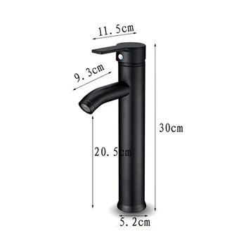 

Faucet With 2 PCS 60cm Water Inlet Pipe Simple Style Design Paint Process Stainless Steel Long Life