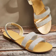 Sandały damskie Retro 2021 klapki na lato buty kryształowe dorywczo antypoślizgowe sandały wsuwane płaskie buty wsuwane buty na plażę damskie sandały Zapatos tanie tanio NoEnName_Null CN (pochodzenie) Niska (1 cm-3 cm) 0-3 cm Na co dzień podstawowe Płaskie z NONE Otwarta RUBBER Dobrze pasuje do rozmiaru wybierz swój normalny rozmiar