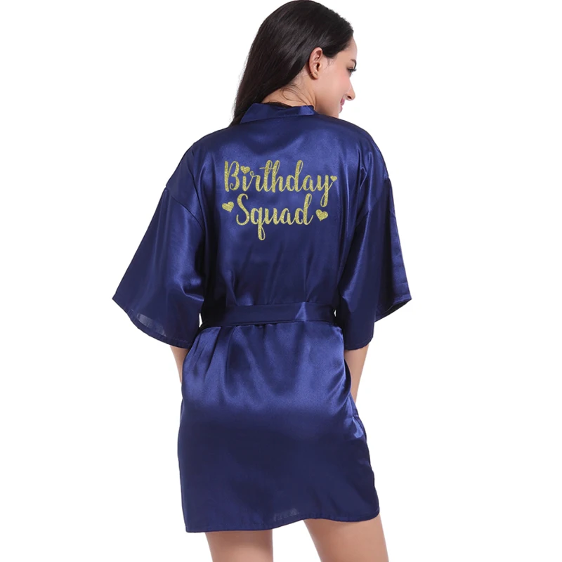 深蓝色 birthday Squad 金色