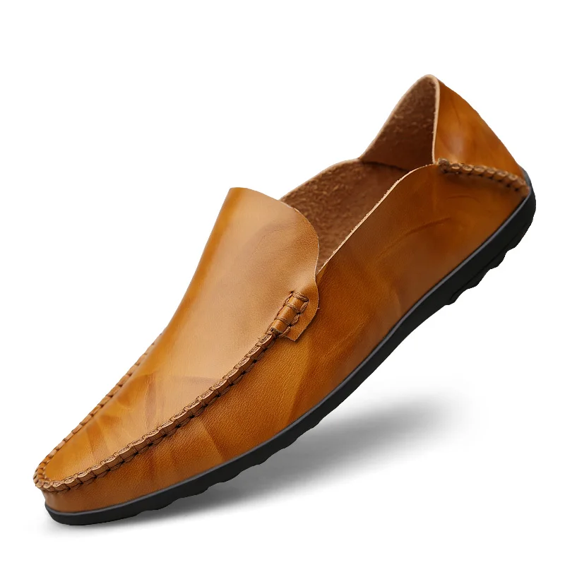 2019 Fashion Men Shoes Luxury Breathable Moccasins Loafers Leather Soft High Quality Footwear Driving Slip on Big Size 47 | Обувь