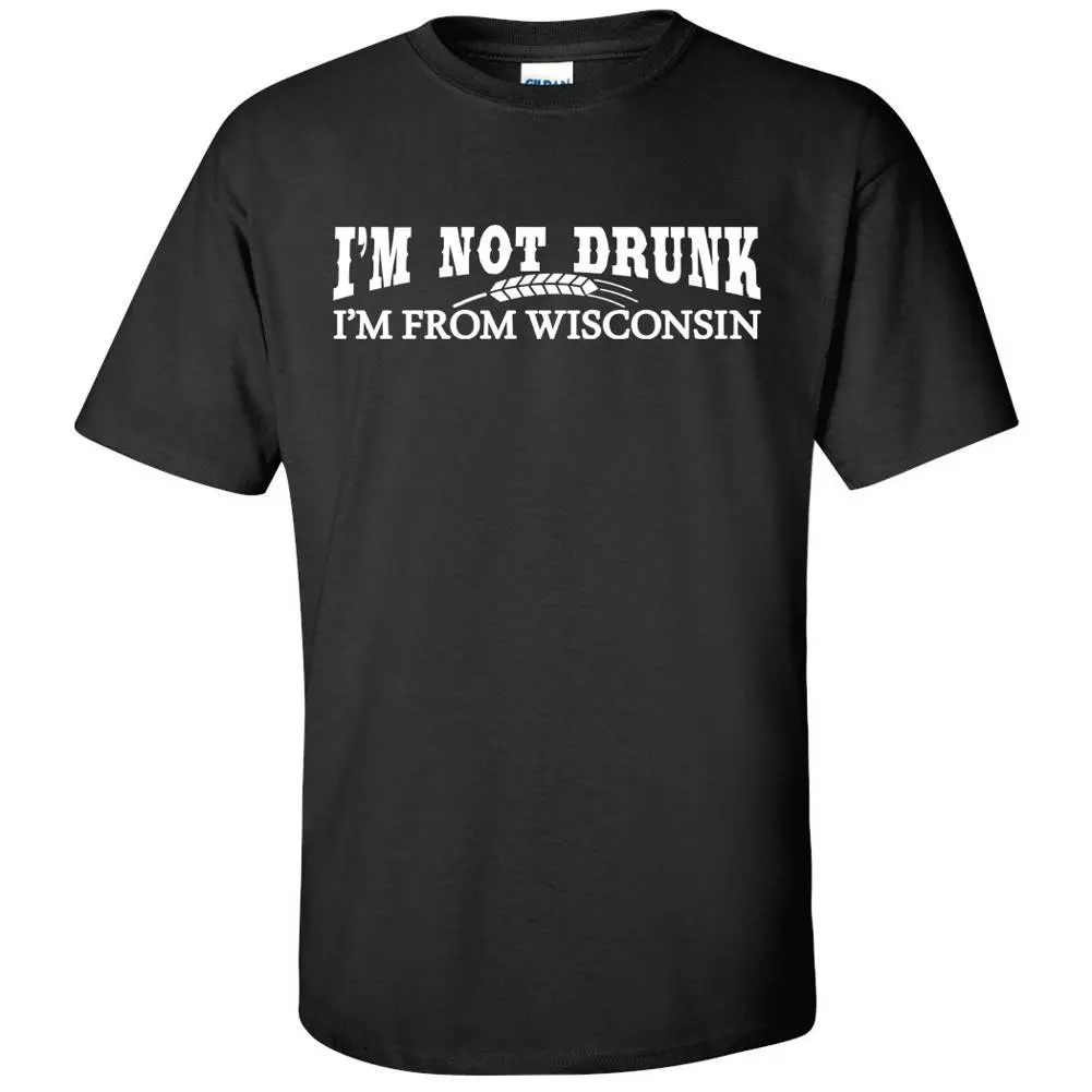 Im Not Drunk из Висконсина Графический TFGHFG рубашка унисекс для мужчин и женщин