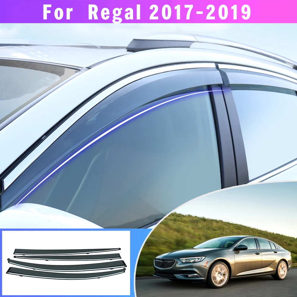 

For Buick Regal 2017 2018 2019 Window Weather Shield Deflector Guard Car Styling Auto Accessories Sun Rain Visor Awnings