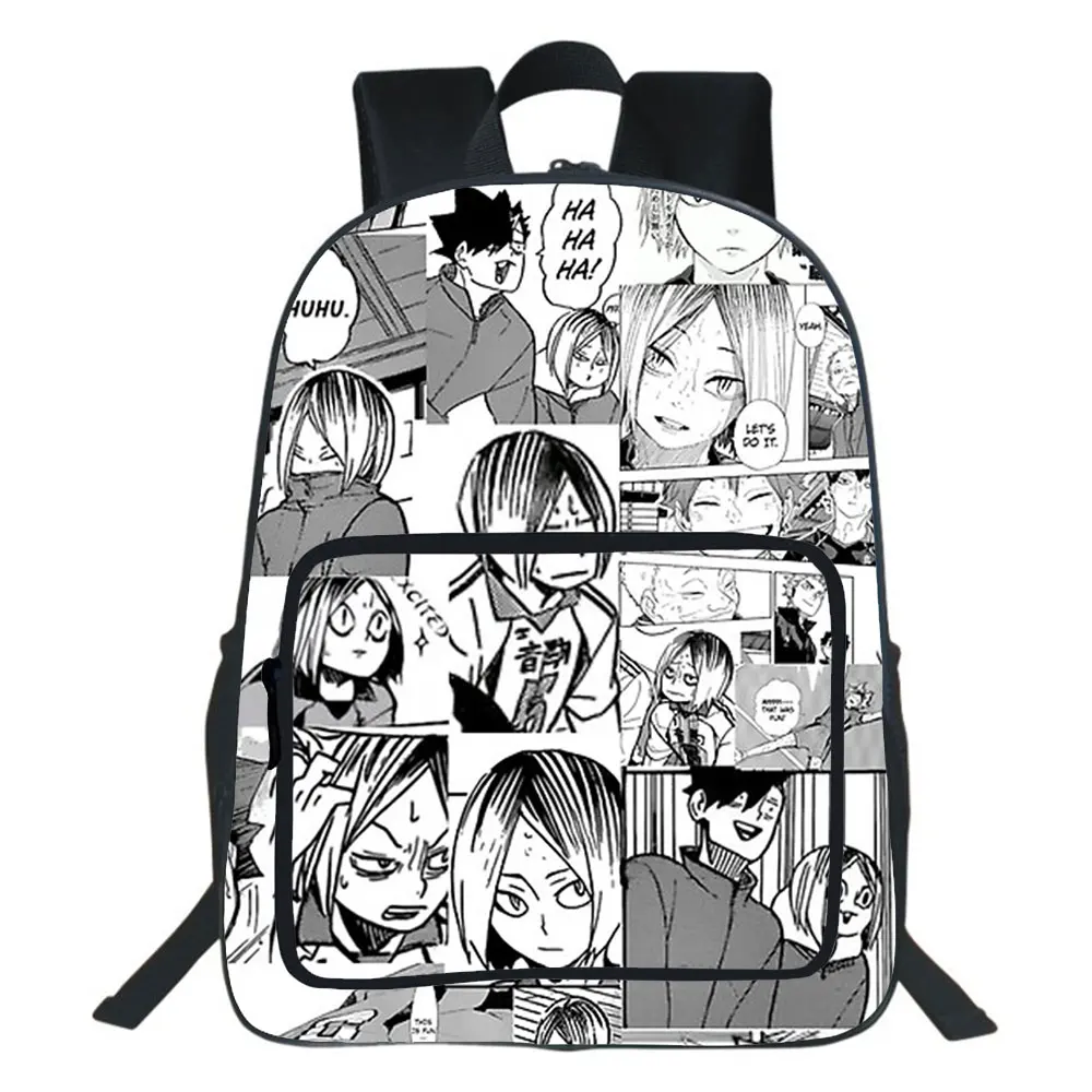 Hot Anime Haikyuu Backpack Boy School Bag Teenager Backpacks College Style Travel Double-layer Bag 19 Inches