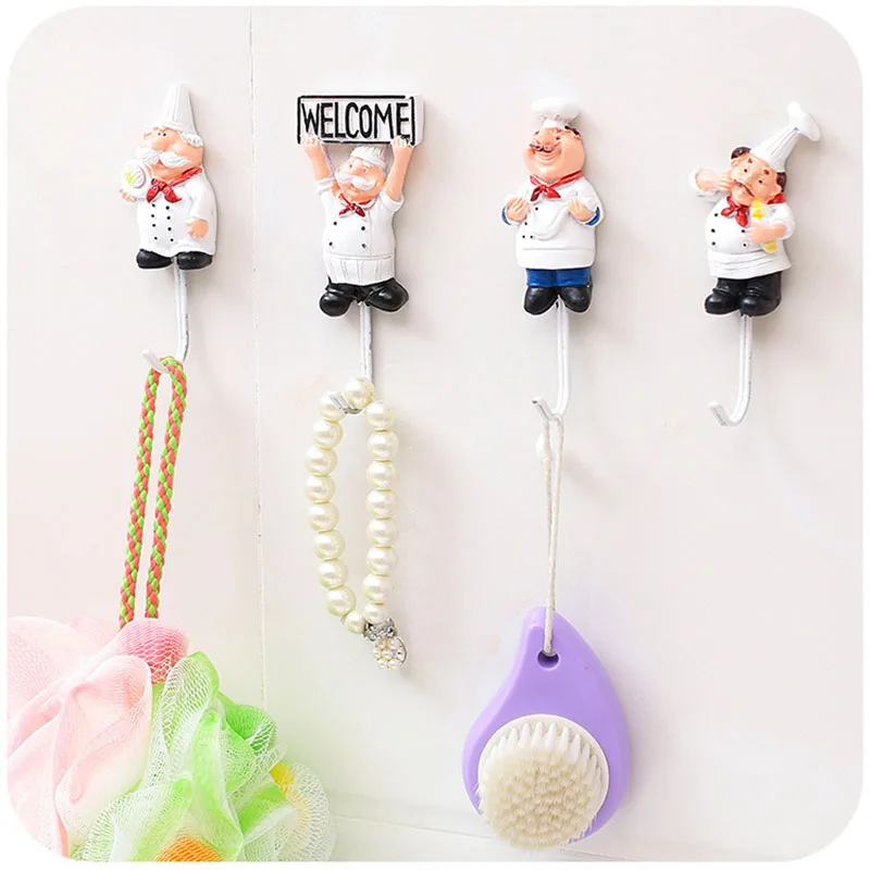 Chef Hook Kitchen Hook Seamless Storage Hook Home Resin Personality