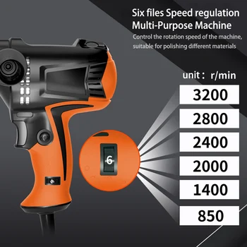 

Car Polishing Machine Electric Polisher Floor Wax Beauty Power Tools Scratches Repair Sealing Glaze Polishing Machine 6 Speed