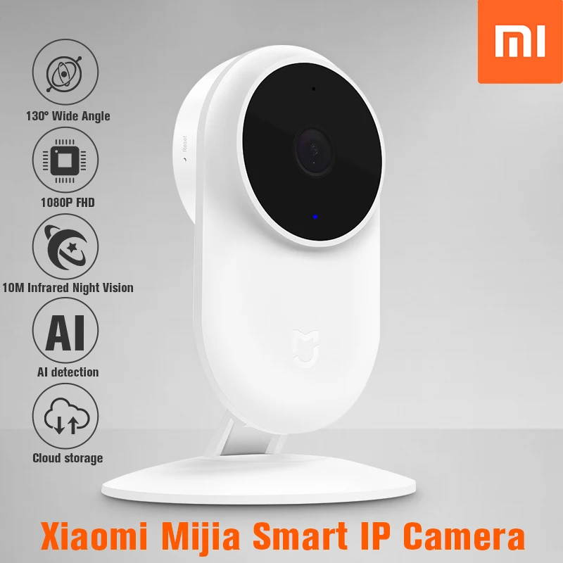 

Xiaomi Mijia 1080P HD Smart IP Camera Wireless WiFi Camera 130 Degree AI Detection Night Vision Security Camera Baby Monitor