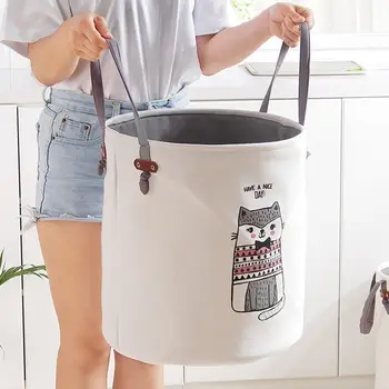 

Cloth Laundry Hamper Baskets Folding Cloth Basket Storage With Handle for Clothes Toys Collapsible Organizer