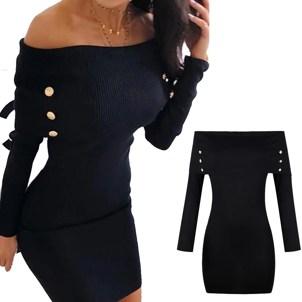 Slimming black dress Clearance