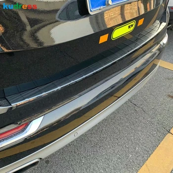 

For Volvo XC90 XC 90 2016 2017 2018 2019 Stainless Steel External Rear Bumper Protector Sill Trunk Guard Cover Trim Accesoories