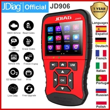 Jdiag jd906 nova ferramenta de varredura obd2 scanner modo motor completo ferramenta diagnóstico o2 sensor mode6 mode8 leitor código