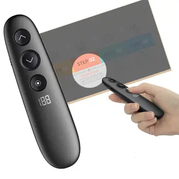 

Wireless Presenter Highlighting LED LCD Mac/Digital Pointer Air Mouse Function USB Rechargeable ppt Presentation Clicker